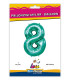 40" Number 8 Dark Tiffany bag of 1pc