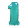 40" Number 1 Green bag of 1pc