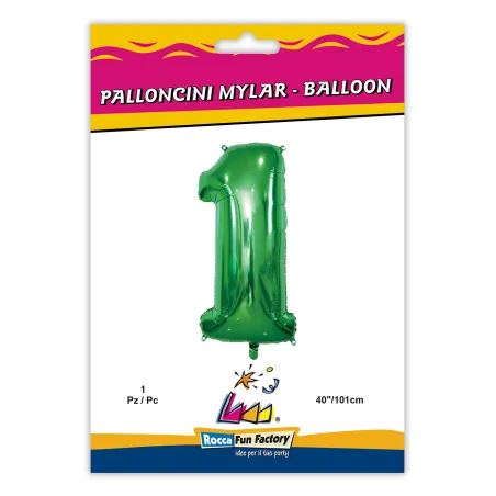 40" Number 1 Green bag of 1pc