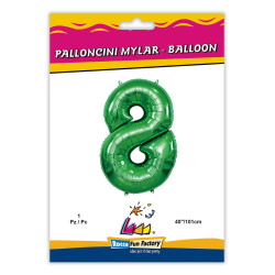 40" Number 8 Green bag of 1pc