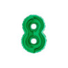 7" Number 8 Green bag of 5pcs