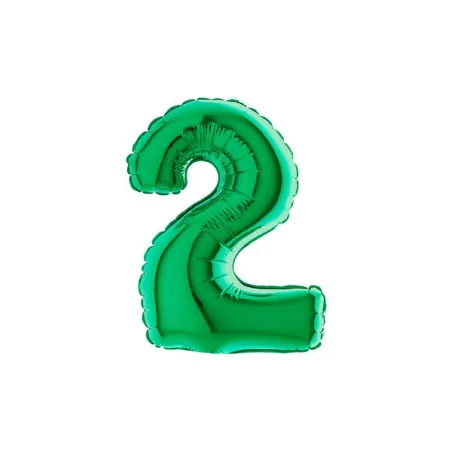 7" Number 2 Green bag of 5pcs