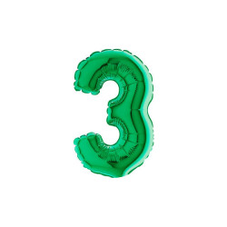 7" Number 3 Green bag of 5pcs