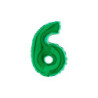 7" Number 6 Green bag of 5pcs