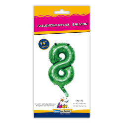 14" Number 8 Green bag of 1pc