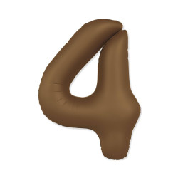 34" Number 4 Slim Mate Choco Brown bag of 1pc