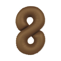 34" Number 8 Slim Mate Choco Brown bag of 1pc