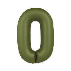 34" Number 0 Slim Mate Green Olive bag of 1pc