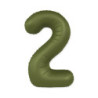 34" Number 2 Slim Mate Green Olive bag of 1pc