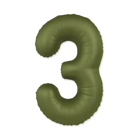 34" Number 3 Slim Mate Green Olive bag of 1pc