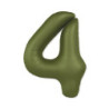 34" Number 4 Slim Mate Green Olive bag of 1pc