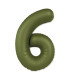 34" Number 6 Slim Mate Green Olive bag of 1pc