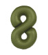 34" Number 8 Slim Mate Green Olive bag of 1pc