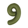 34" Number 9 Slim Mate Green Olive bag of 1pc