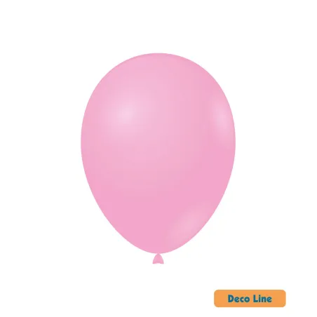 12" Flamingo Pink 225 Rocca Decorator Line Latex Balloons bag of 50pcs