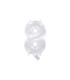 14" Wide Neck Number 8 Transparent bag of 1pc