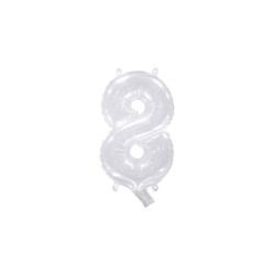 14" Wide Neck Number 8 Transparent bag of 1pc