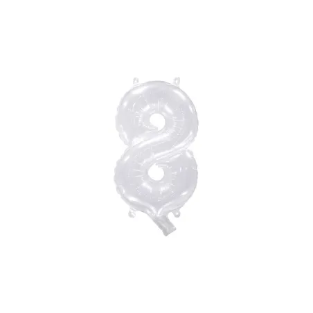 14" Wide Neck Number 8 Transparent bag of 1pc