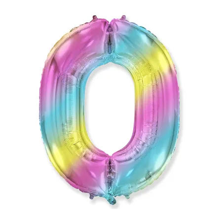 40" Number 0 Multicolor bag of 1pc