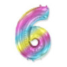 40" Number 6 Multicolor bag of 1pc