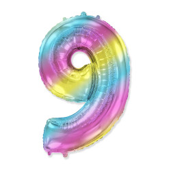 40" Number 9 Multicolor bag of 1pc