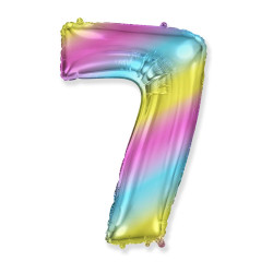 40" Number 7 Multicolor bag of 1pc