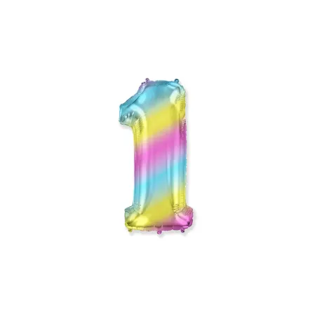 14" Number 1 Multicolor bag of 1pc