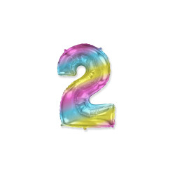 14" Number 2 Multicolor bag of 1pc