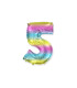 14" Number 5 Multicolor bag of 1pc