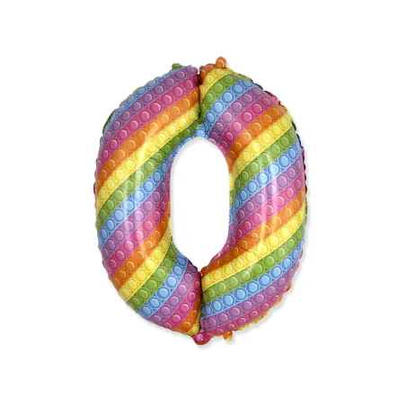 32" Number 0 Pop it bag of 1pc
