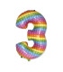 32" Number 3 Pop it bag of 1pc