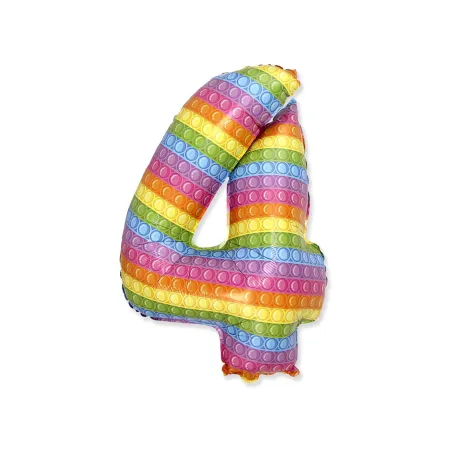 32" Number 4 Pop it bag of 1pc