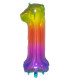 34" Number 1 Multicolor bag of 1pc