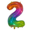 34" Number 2 Multicolor bag of 1pc