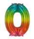 34" Number 0 Multicolor bag of 1pc
