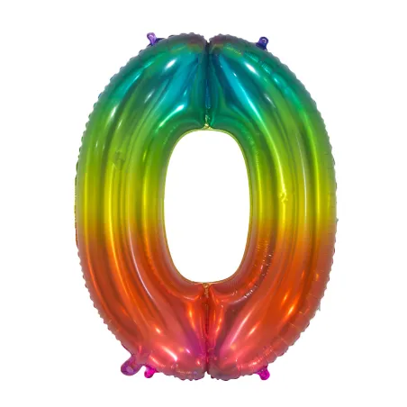 34" Number 0 Multicolor bag of 1pc