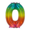 34" Number 0 Multicolor bag of 1pc