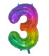 34" Number 3 Multicolor bag of 1pc