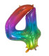 34" Number 4 Multicolor bag of 1pc