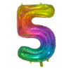 34" Number 5 Multicolor bag of 1pc