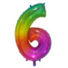 34" Number 6 Multicolor bag of 1pc