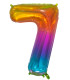 34" Number 7 Multicolor bag of 1pc