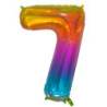 34" Number 7 Multicolor bag of 1pc