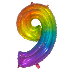 34" Number 9 Multicolor bag of 1pc