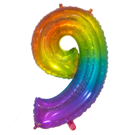 34" Number 9 Multicolor bag of 1pc